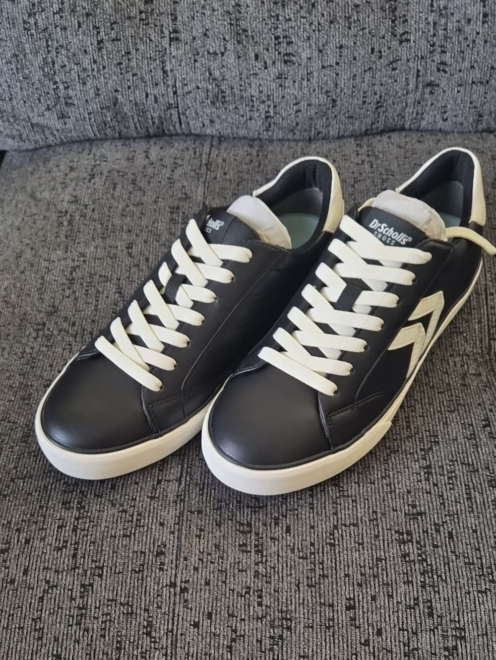 Dr. Scholl's Women's Black Sneakers with White Accents